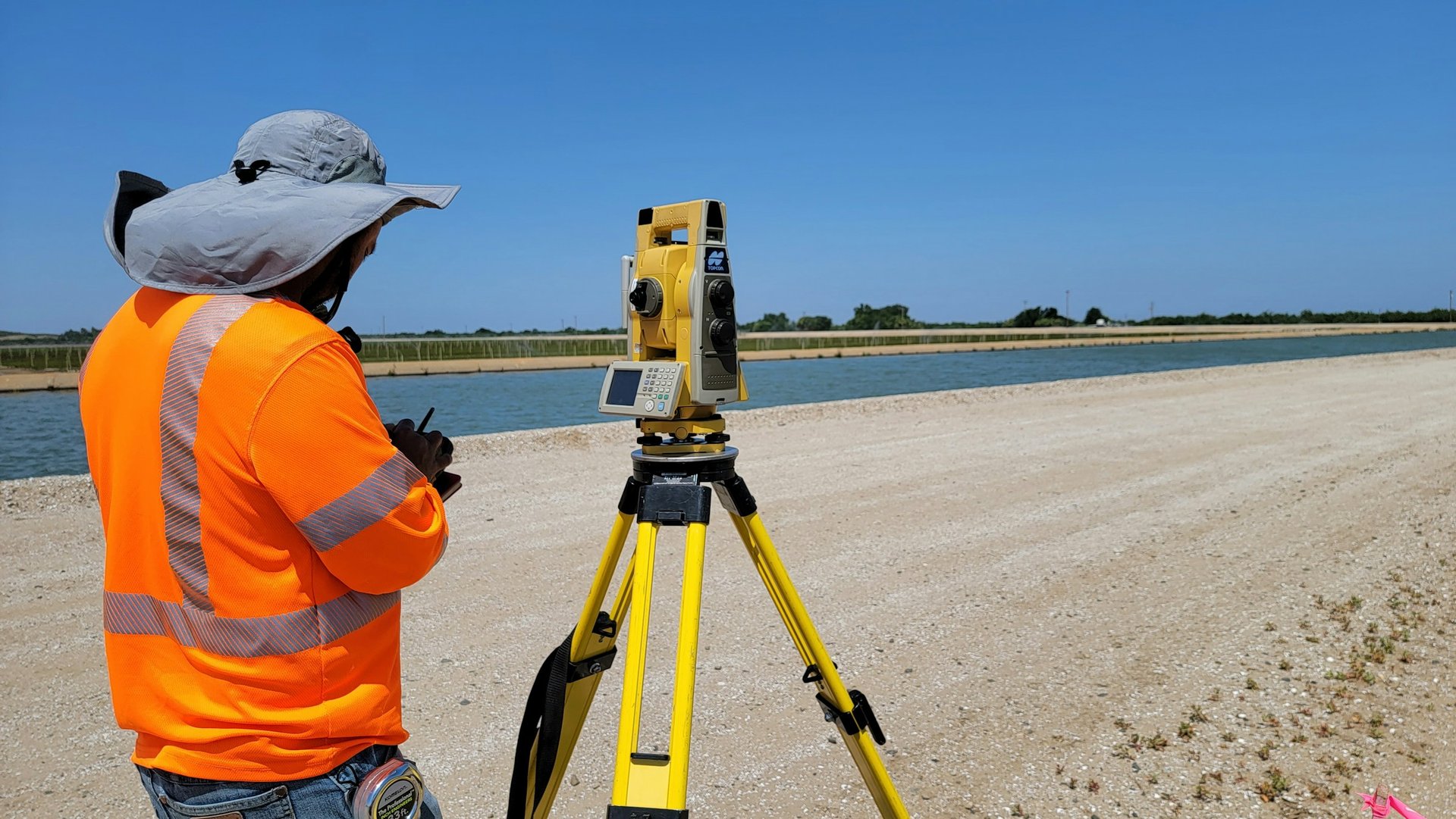 Belek field team carrying out a site survey
